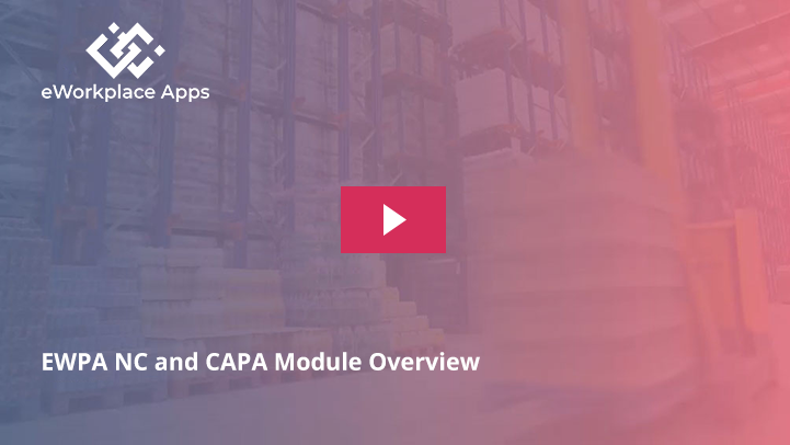 EWPA NC and CAPA Module Overview