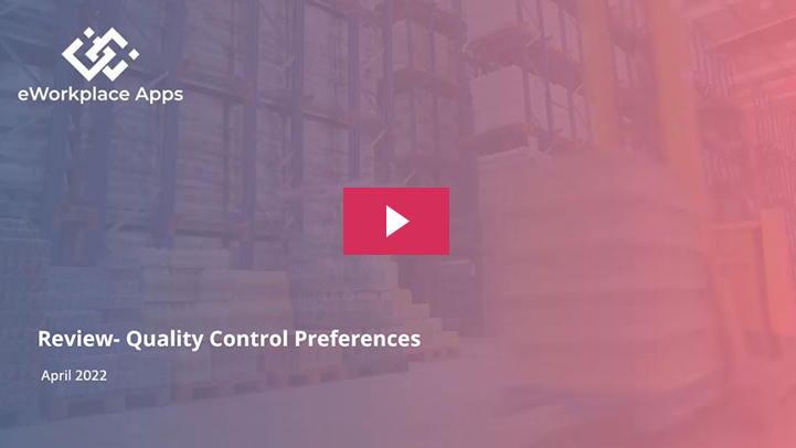 Quality Control Preferences in QMS