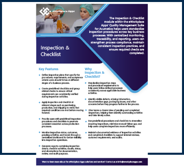 Inspection & Checklist