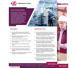 eWorkplace Apps Laboratory Battlecard Industry Brochure