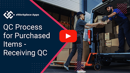 Purchase Receipt - QC Testing