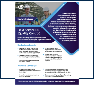 Field Service QC 